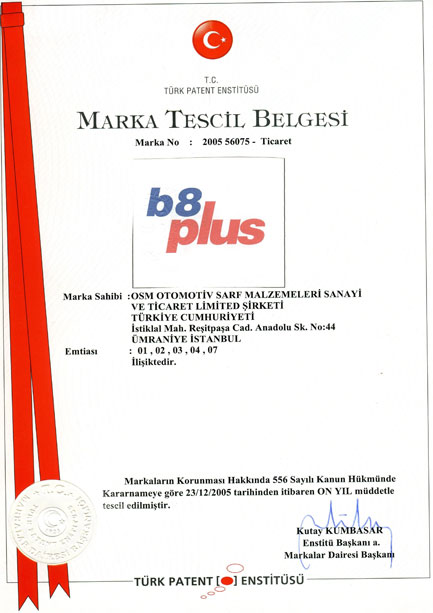 Marka Tescil belgesi